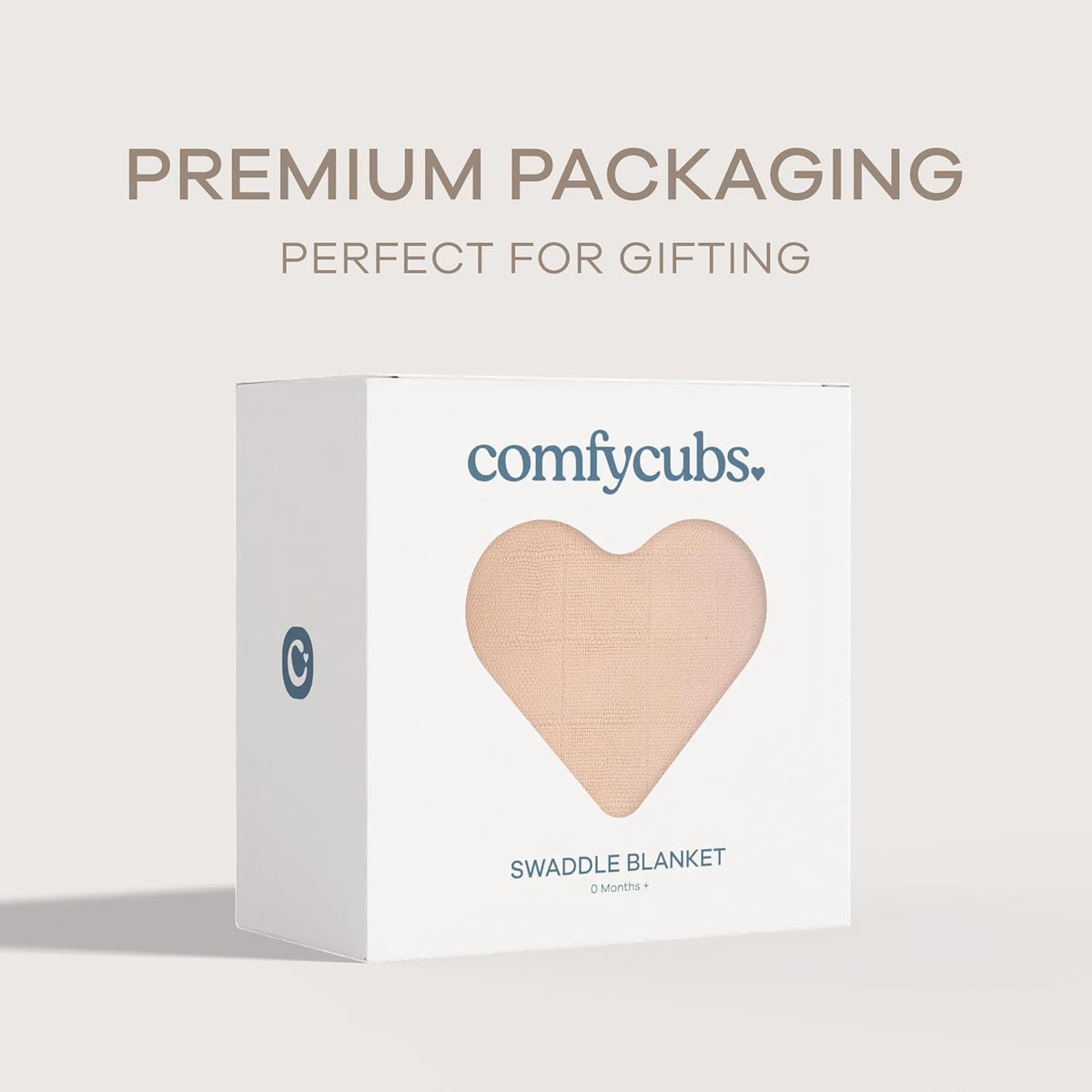 Comfy Cubs Muslin Swaddle Blankets Pack of 1 - 47 x 47 Inch Soft Cotton Baby Blanket Set, Large