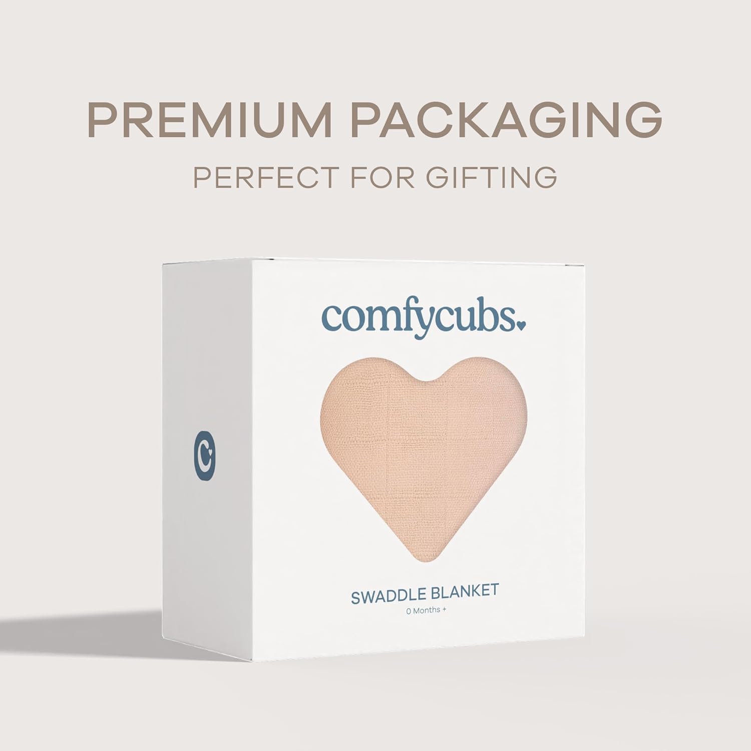 Comfy Cubs Muslin Swaddle Blankets Pack of 1 - 47 x 47 Inch Soft Cotton Baby Blanket Set, Large