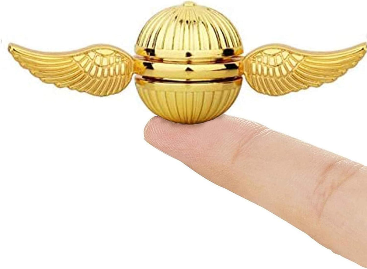 Gold Fidget Spinner Magic Orb Anxiety Toys Stress Relief Reducer Spin Fidgets Hand Bearing Tri