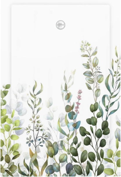 Green Eucalyptus Leaf Plant Herbs Springnature Light Switch Cover Plate 1 Gang No Device Blank