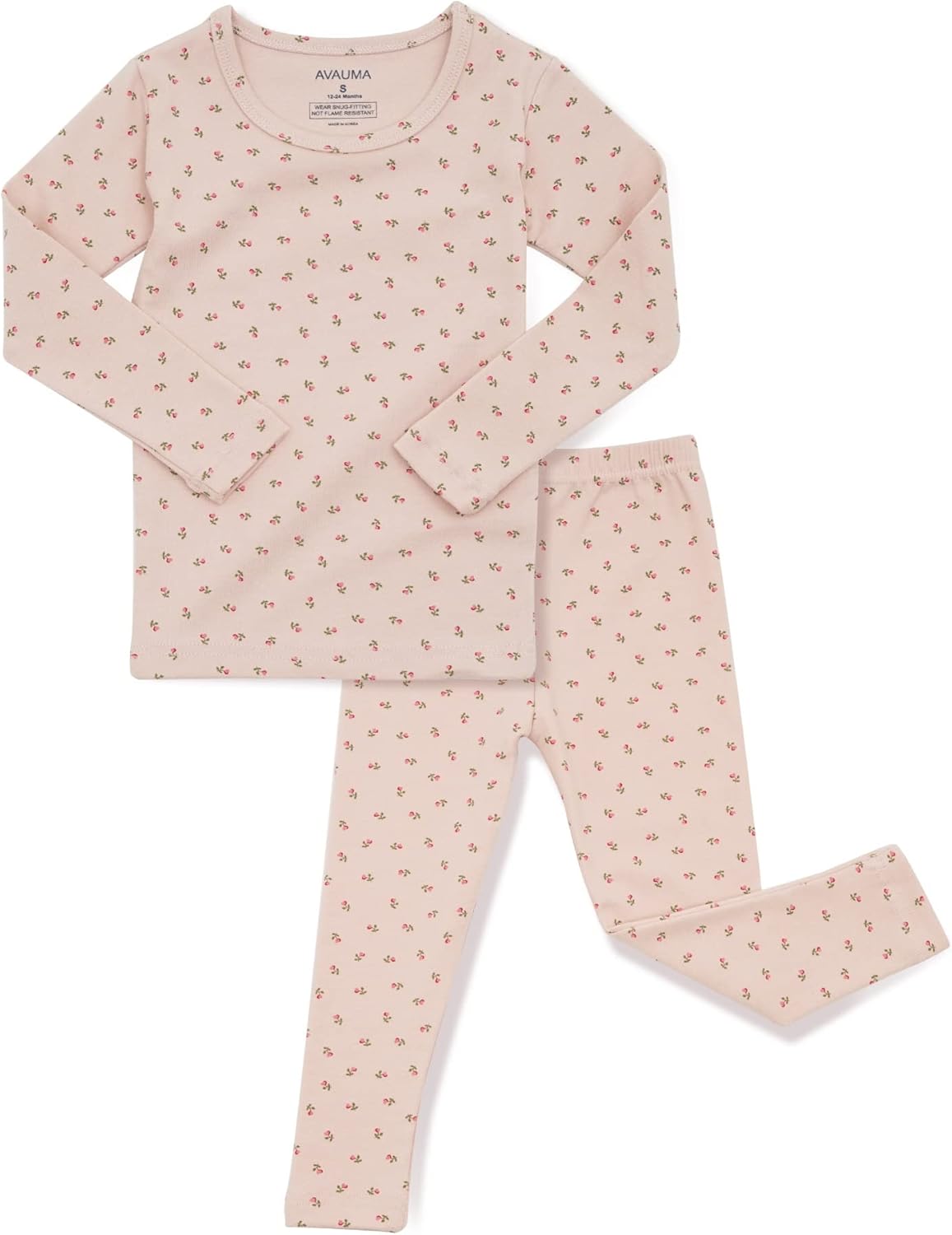 AVAUMA Baby Boys Girls Pajama Set 6M-7T Kids Cute Toddler Snug fit Pattern Design Pjs Cotton