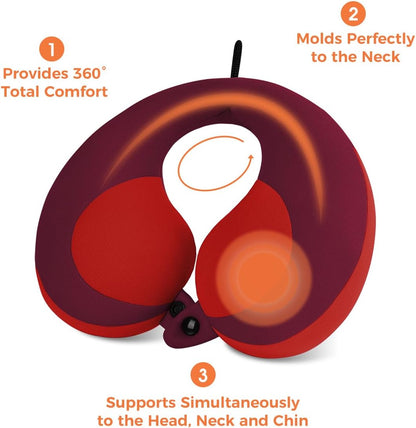 INFANZIA Kids Chin Supporting Travel Neck Pillow, Helps Support Head and Neck, Comfortably Designed