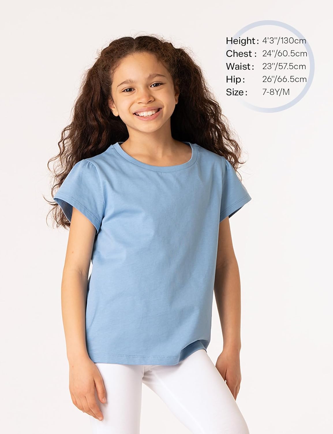 LAPASA Kids T-Shirts Short Sleeve (4 Pack) 100% Cotton Plain Top Tees Boy & Girl Unisex Toddler