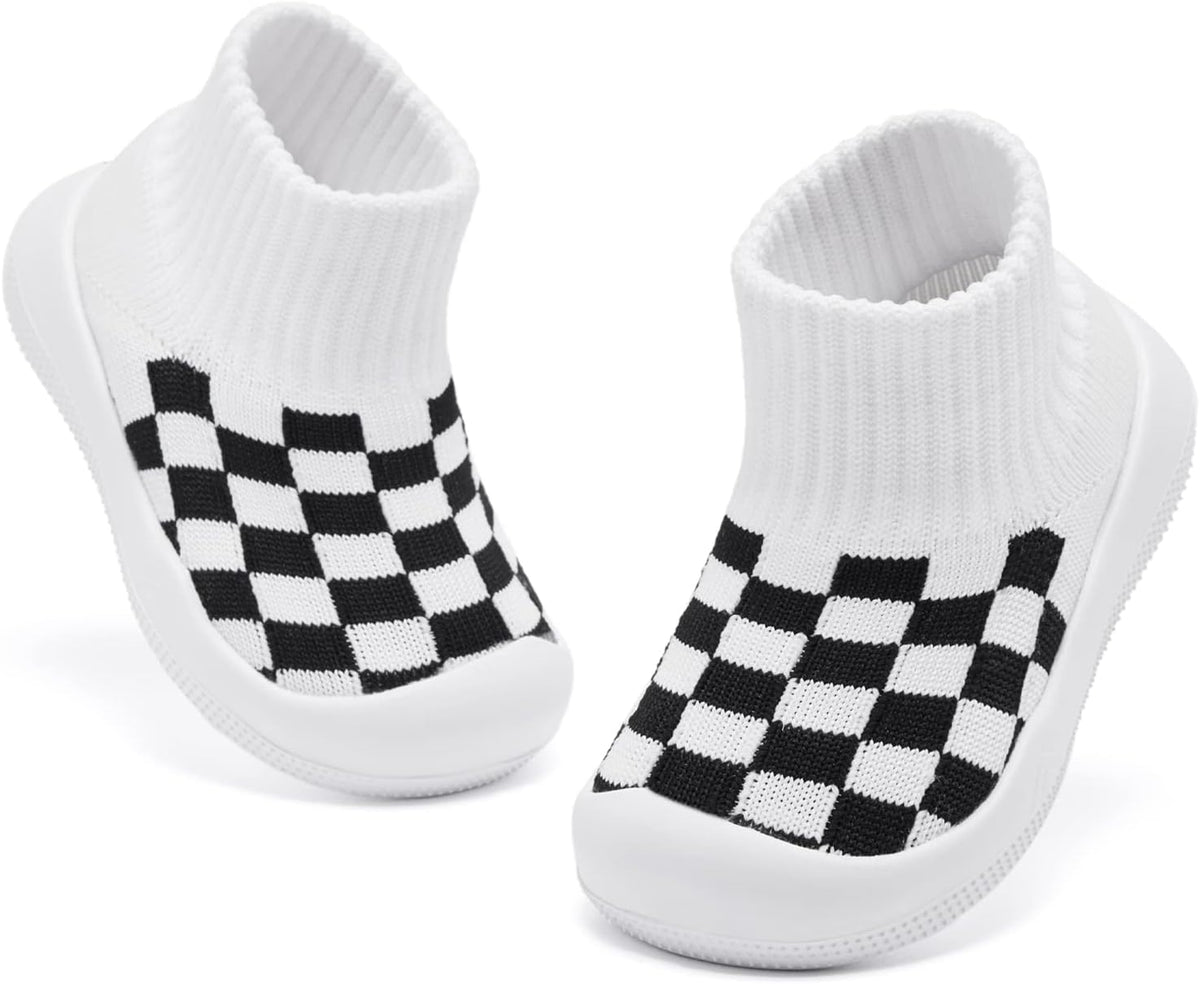 Eashi Baby Boy Girl Non-Skid Indoor Infant Walking Shoes Breathable Warm Elastic Sock Shoes with