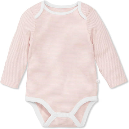 MORI Baby Supreme Comfort Long Sleeve Bodysuit for Boys and Girls - Unisex Romper with Envelope