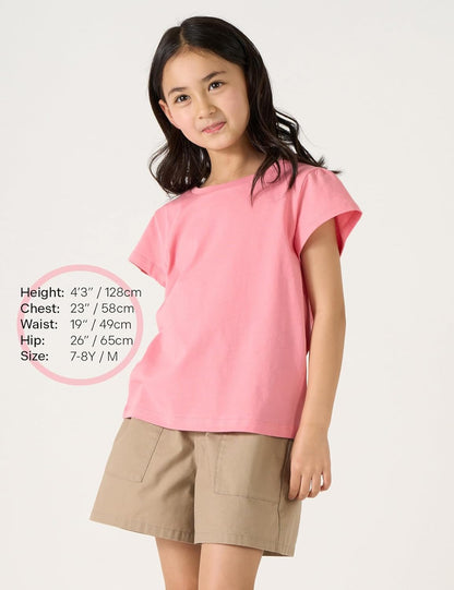 LAPASA Kids T-Shirts Short Sleeve (4 Pack) 100% Cotton Plain Top Tees Boy & Girl Unisex Toddler