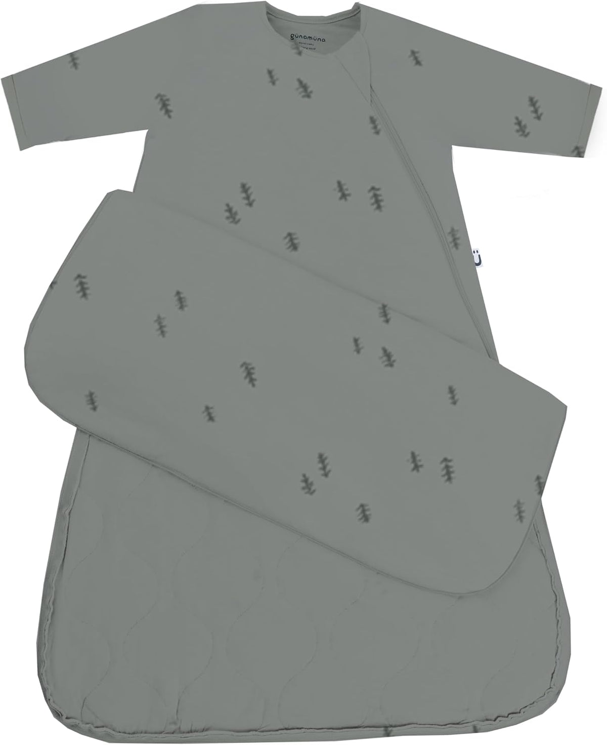 GUNAMUNA Unisex Long-Sleeve Sleep Sack, Wearable Sleep Bag for Babies and Toddlers, Soft Rayon, 1.0