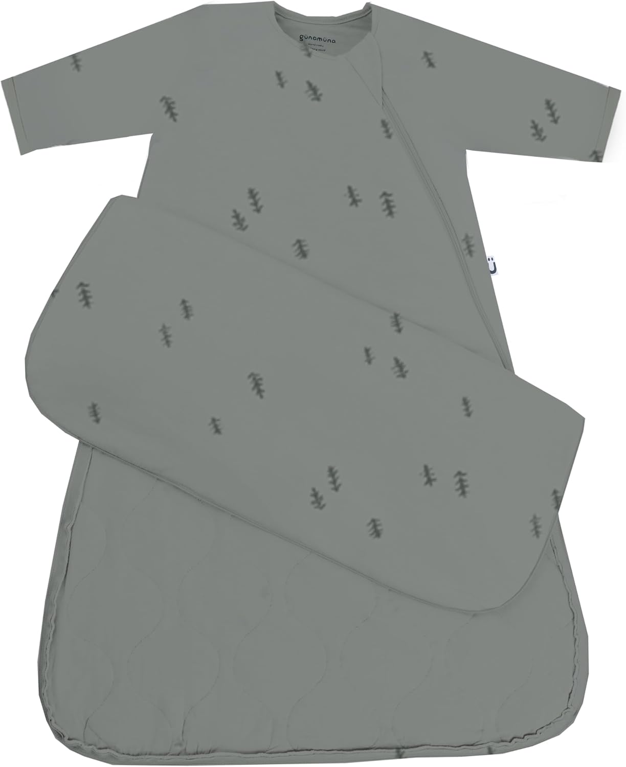 GUNAMUNA Unisex Long-Sleeve Sleep Sack, Wearable Sleep Bag for Babies and Toddlers, Soft Rayon, 1.0