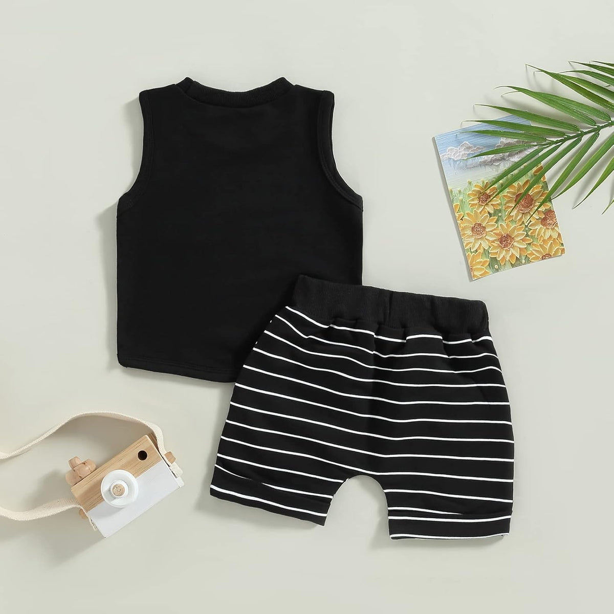 Kupretty Baby Boy Summer Clothes Sleeveless Tank Tops Vest T-Shirt + Casual Shorts Toddler Outfits