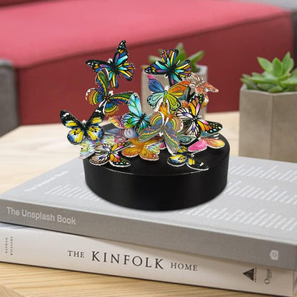 Desk Sculpture Butterflies Desktop Stress Relief Toy Fidget Toy for Anxiety Office Gift (22pcs