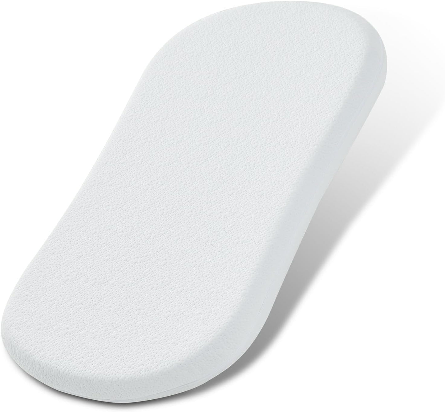 NeoBorn Baby Bassinet Mattress Pad, 30" x 18" Dual Sided Comfort Gel Memory Foam Mattress with