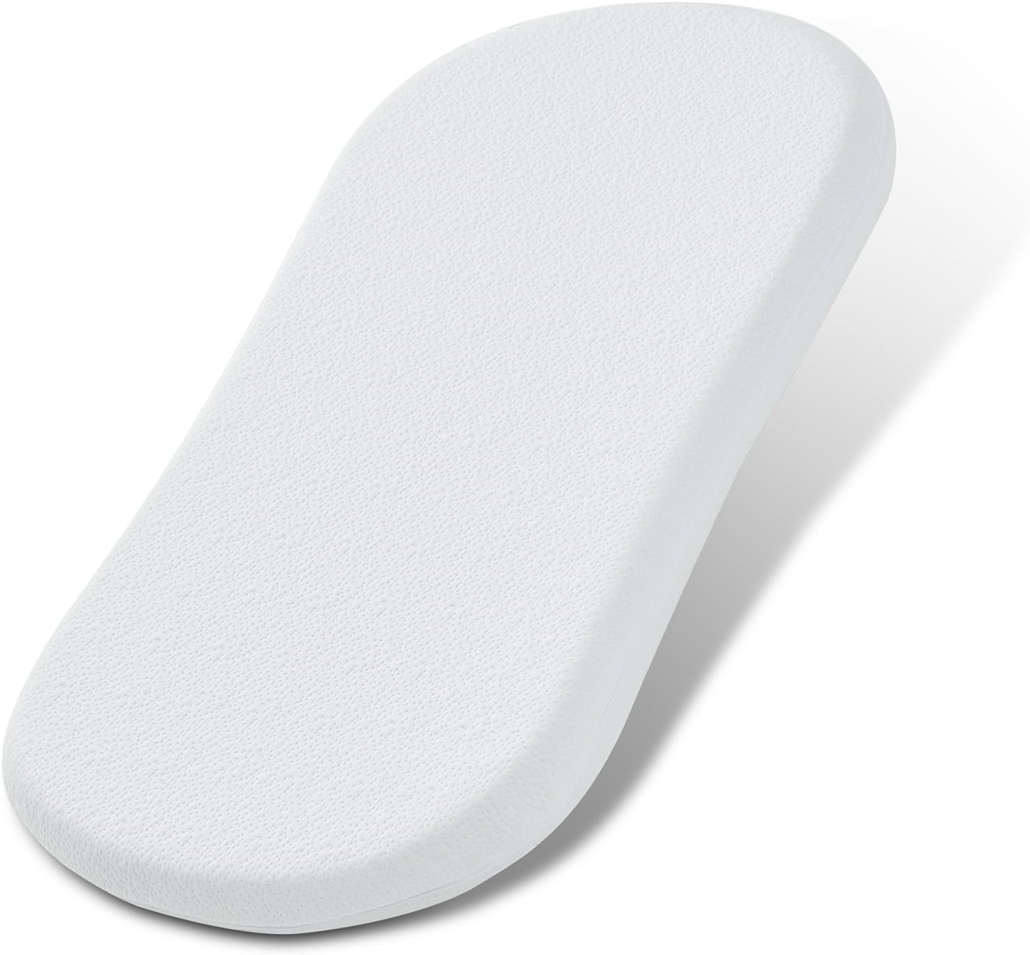 NeoBorn Baby Bassinet Mattress Pad, 30" x 18" Dual Sided Comfort Gel Memory Foam Mattress with
