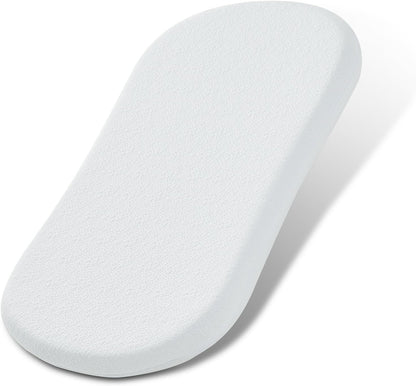NeoBorn Baby Bassinet Mattress Pad, 30" x 18" Dual Sided Comfort Gel Memory Foam Mattress with