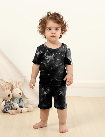 Jimonda Baby/Toddler Soft Sleepwear Short sleeve Kids Cool Pajama Outdoor 2-Piece Shirt&Shorts