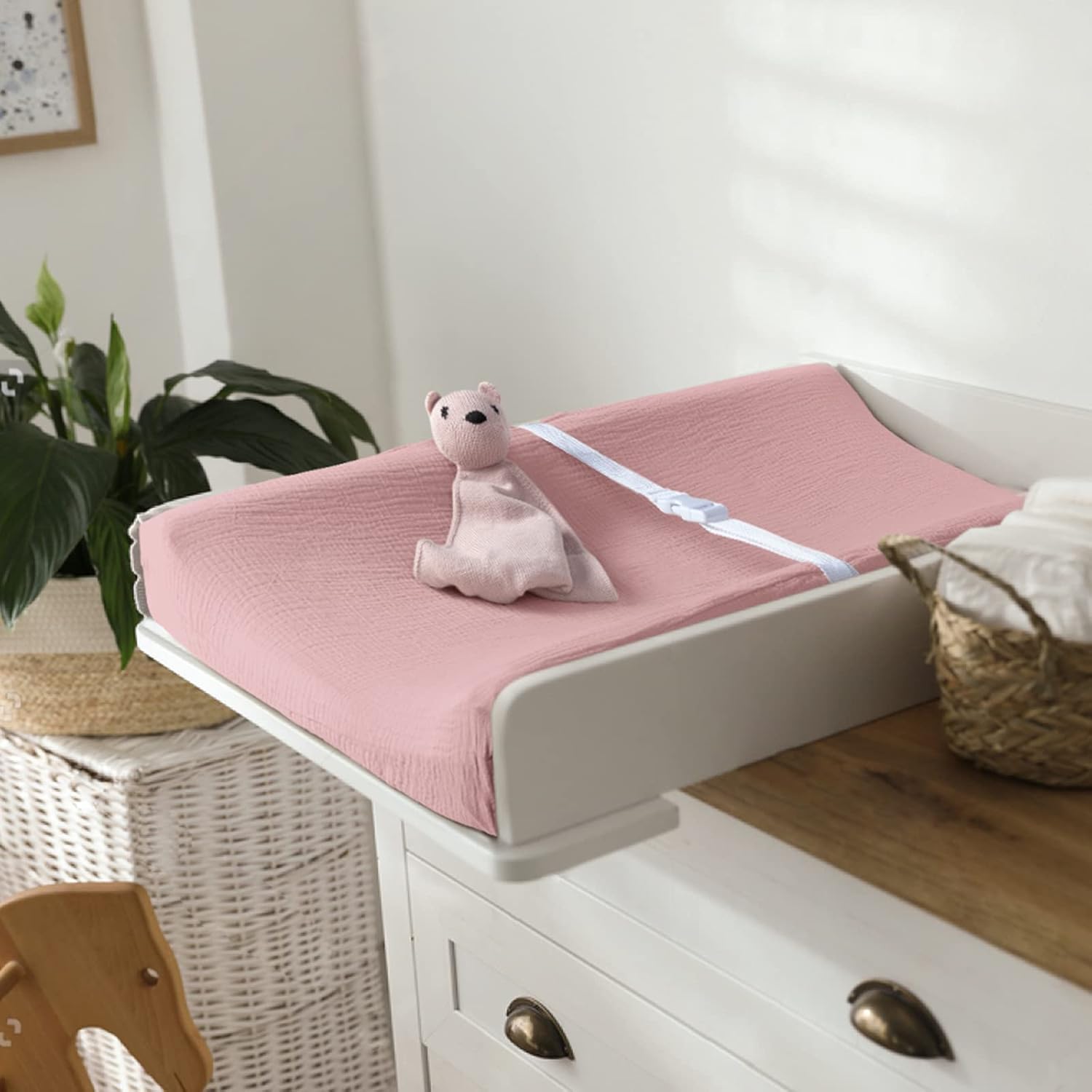 lulumoon Baby Changing Pad Cover: Muslin Diaper Changing Table Pad Cover - Changing Pad Sheets for