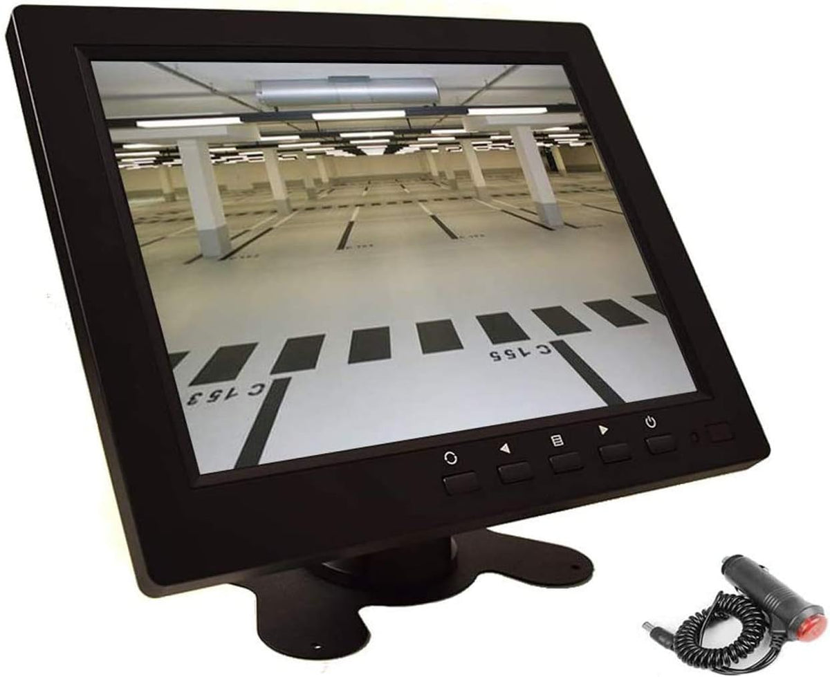 8 inch CCTV Monitor, TFT LCD Security Screen with VGA HDMI AV BNC USB Audio in/Out Ports Built-in
