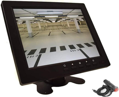 8 inch CCTV Monitor, TFT LCD Security Screen with VGA HDMI AV BNC USB Audio in/Out Ports Built-in