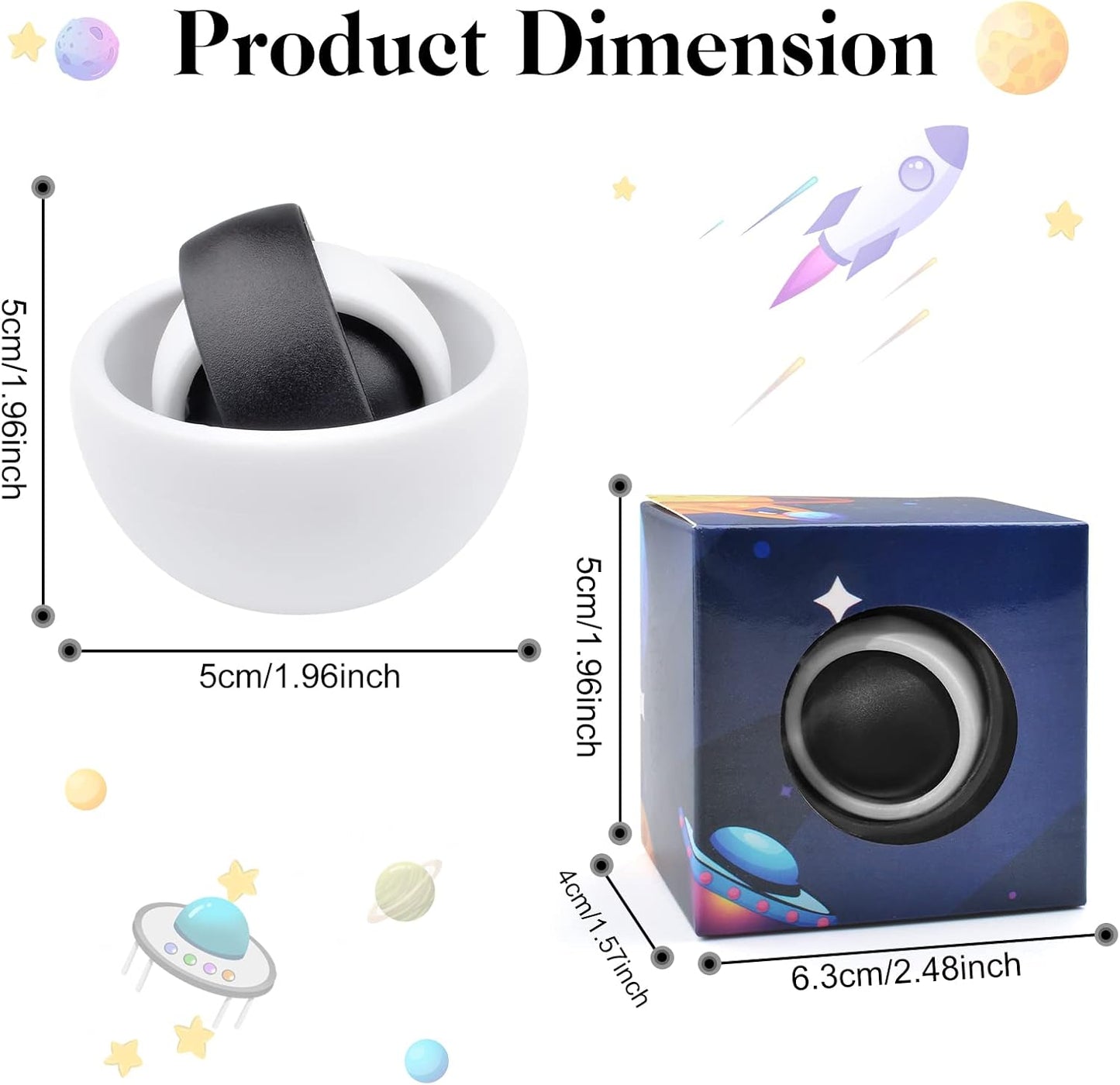Fidget Toy for Adults, Fidget Gyro Toys, Gift Ideas Fidgets Gifts for Boys Girls Teens Kids, ADHD