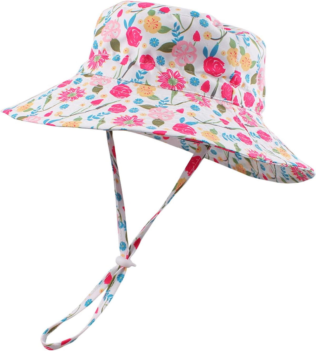 Peecabe Summer Baby Sun Hat for Boys Girls UPF 50+ Wide Brim Toddle Bucket Hat Adjustable Baby