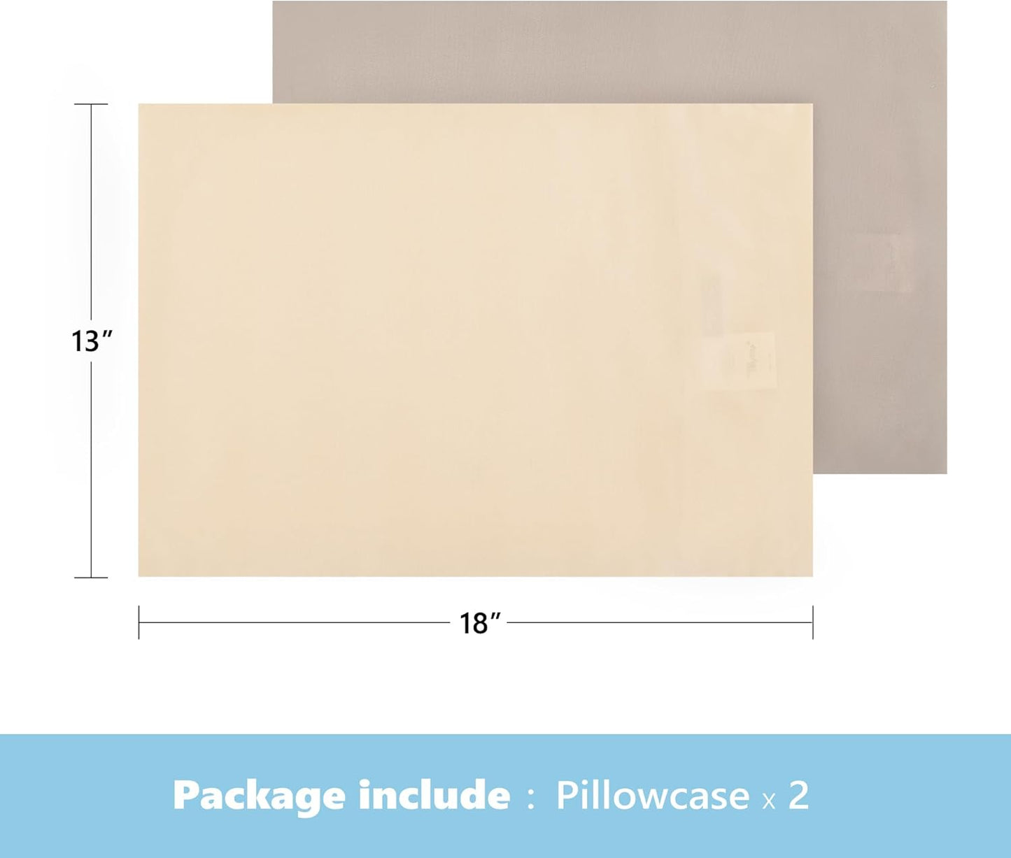 TILLYOU Toddler Pillowcase 2 Pack with Envelope Closure,13" x 18" Silky Soft Microfiber Travel Kids