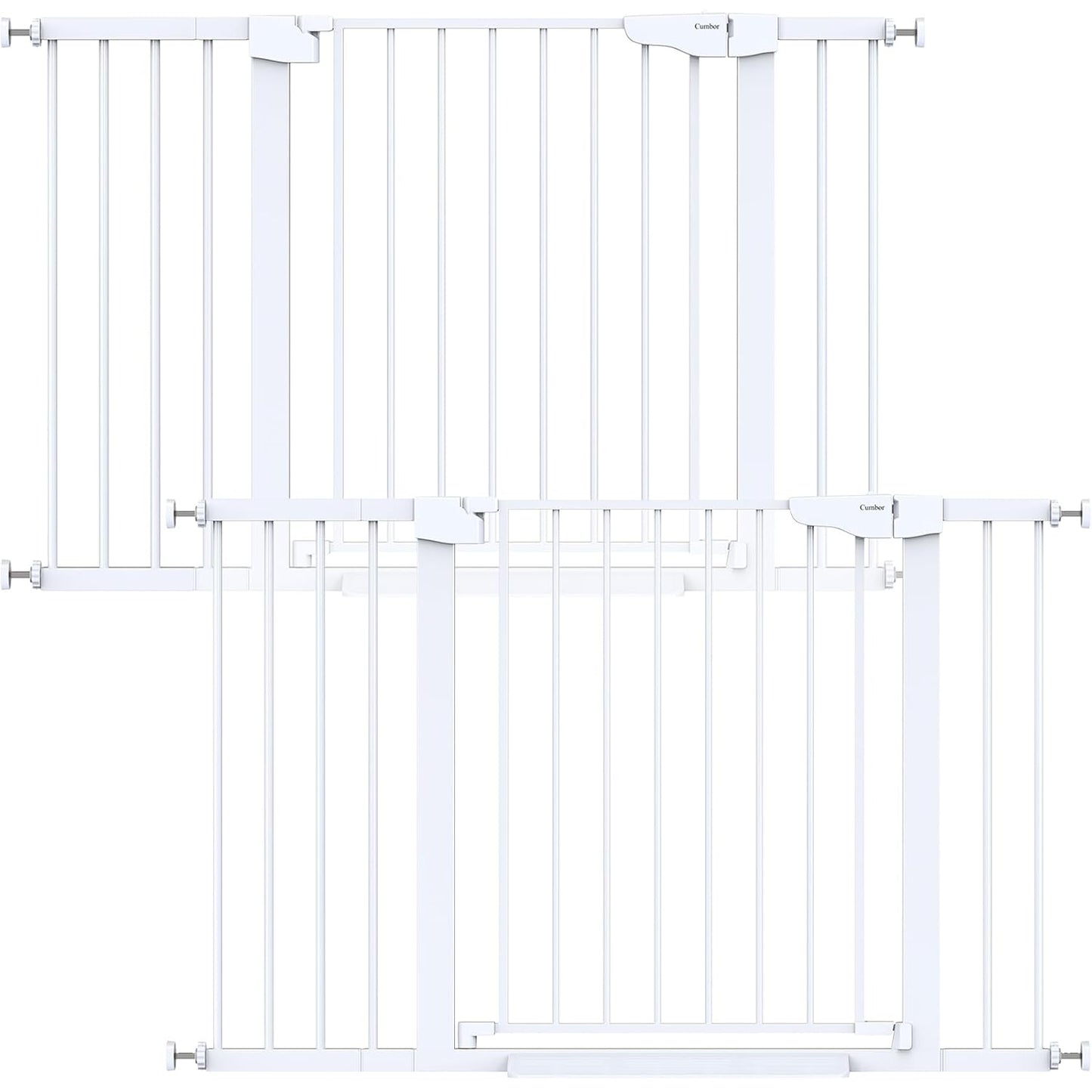 Cumbor 2 Pack 29.7"-48" Baby Gate for Stairs, Mom's Choice Awards Winner-Dog Gate for Doorways