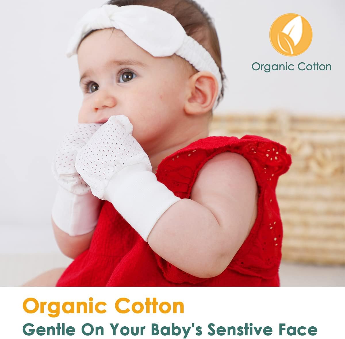 Newborn Baby Mittens Anti Scratch Baby Mittens No Scratch Mittens Baby Gloves for 0-6 Months Boys