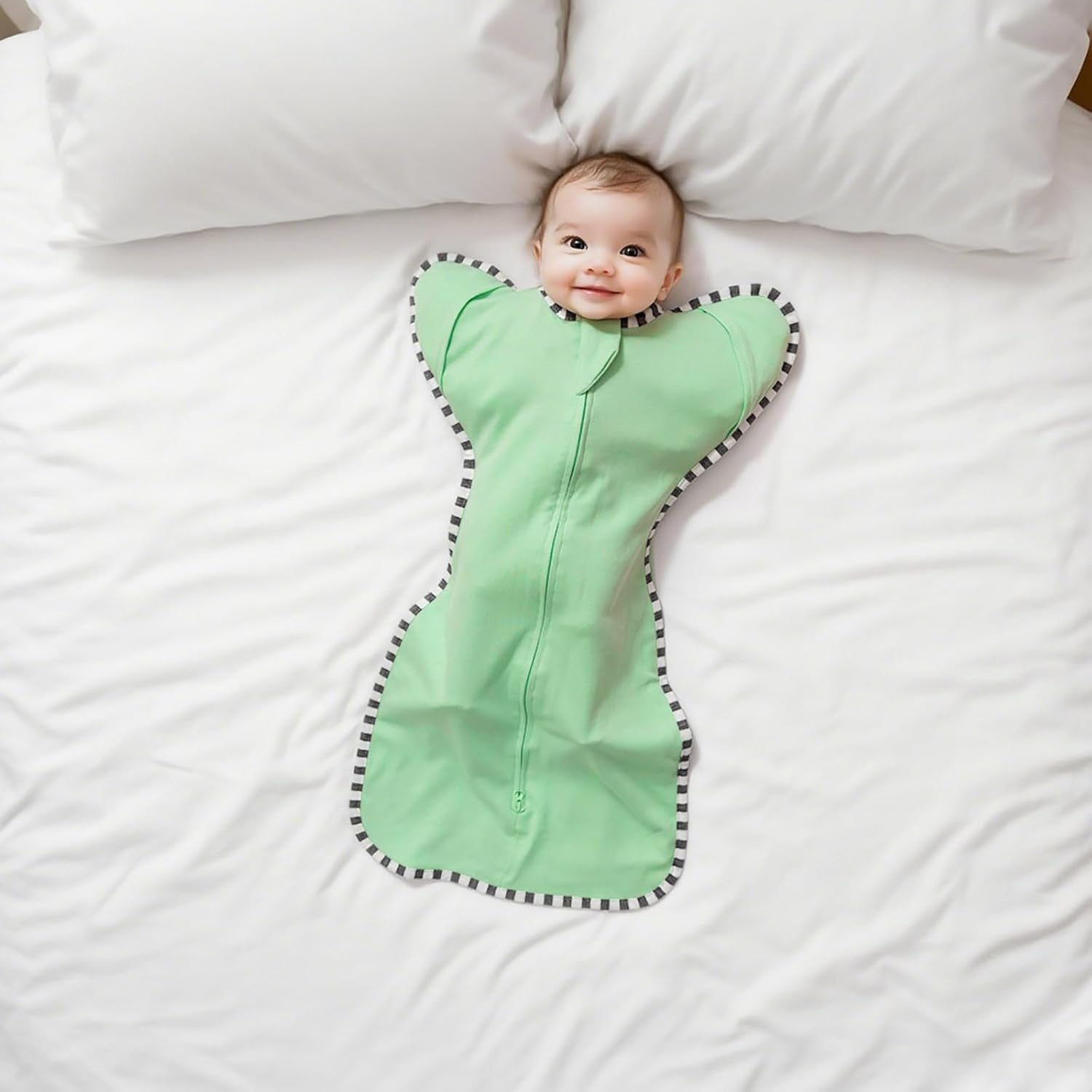 Baby Transition Swaddle 2-Pack, Newborn Sleep Sack, Arms Up Design (Arms In/Out), Infant Swaddle