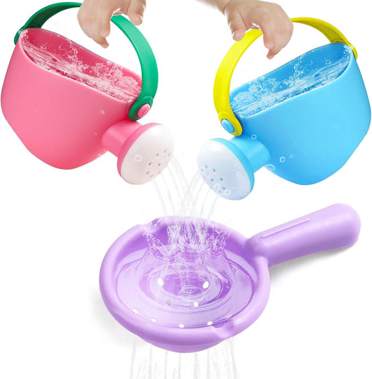 Baby Bath Toys for Kids Ages 1-3 3Pcs Toddler Bath Pool Toys for 1-3 2-4 Water Can Bathtub Pool