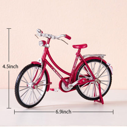 Miniature Alloy Bicycle Collections Bookshelf Decor, Metal Art Home Accessories, Desk Accessories