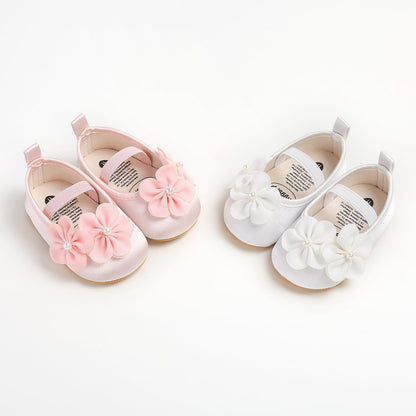 Baby Shoes Mary Jane Flats Non Slip Soft Sole Infant Toddler Sneakers First Walkers Party Christmas