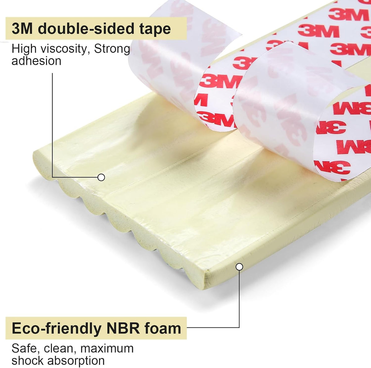 Baby Proofing Edge Corner Protector,16.4 ft Edge Guards Padding with 3M Adhesive, Extra-Wide Soft