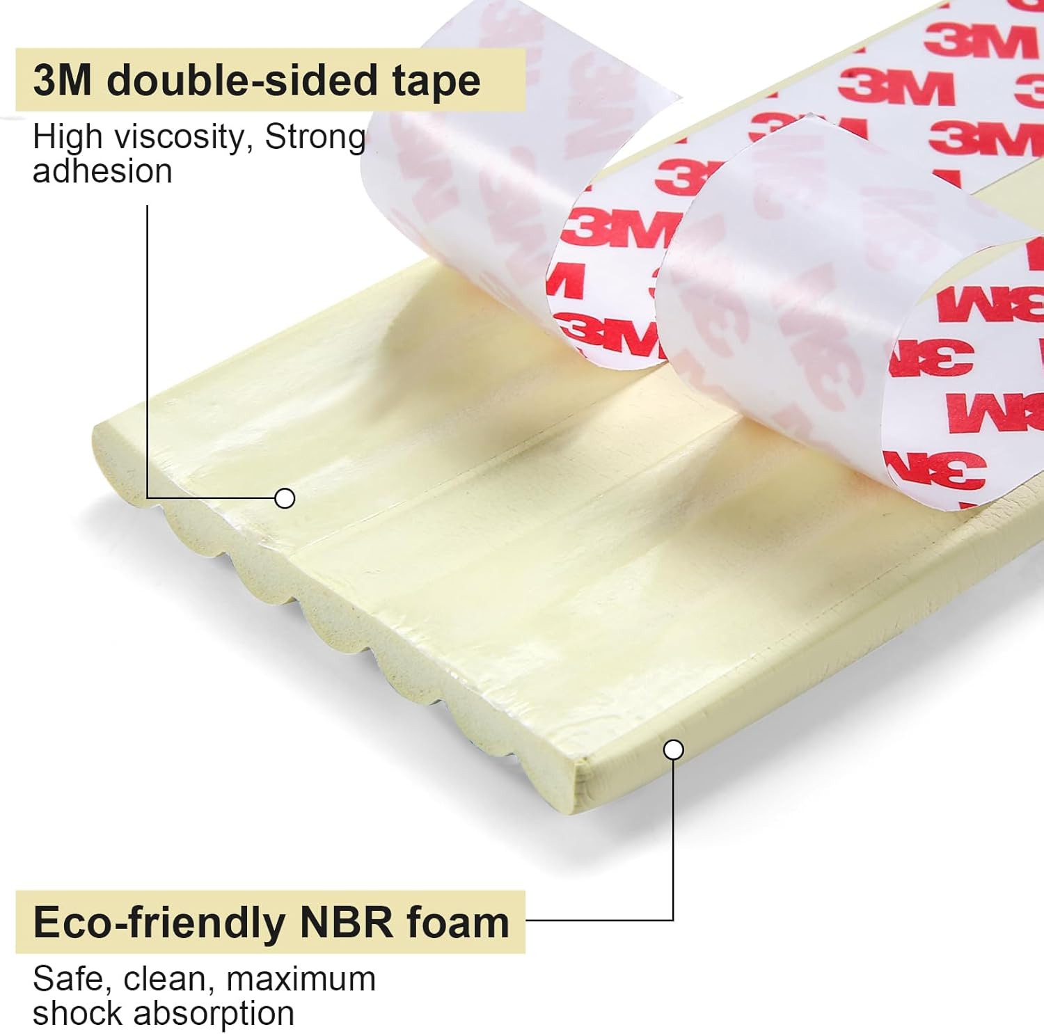 Baby Proofing Edge Corner Protector,16.4 ft Edge Guards Padding with 3M Adhesive, Extra-Wide Soft