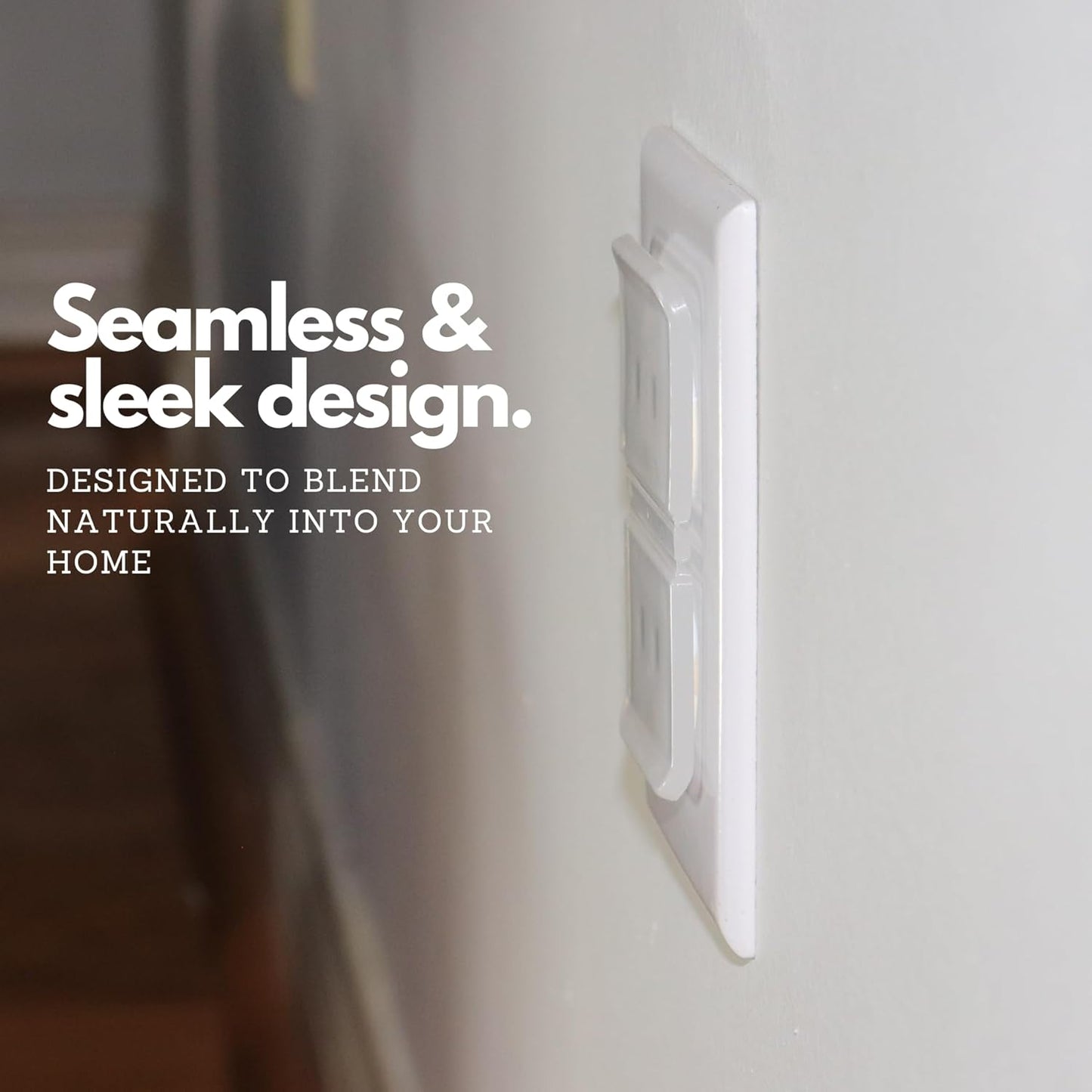 Clear Double Outlet Covers Baby Proofing (10 Pack, 20 Sockets) | Baby Proof Plug Covers for