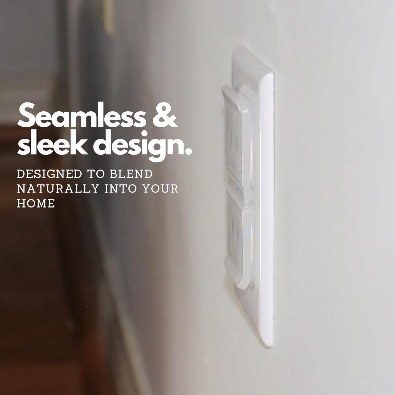 Clear Double Outlet Covers Baby Proofing (10 Pack, 20 Sockets) | Baby Proof Plug Covers for