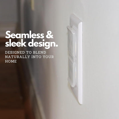 Clear Double Outlet Covers Baby Proofing (10 Pack, 20 Sockets) | Baby Proof Plug Covers for