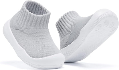 Eashi Baby Boy Girl Non-Skid Indoor Infant Walking Shoes Breathable Warm Elastic Sock Shoes with