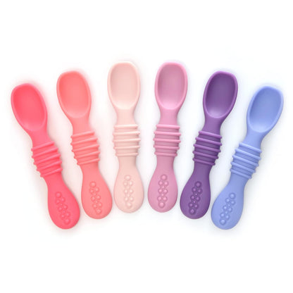 PrimaStella Silicone Chew Spoon Set for Babies and Toddlers - Safety Tested - BPA Free - Microwave