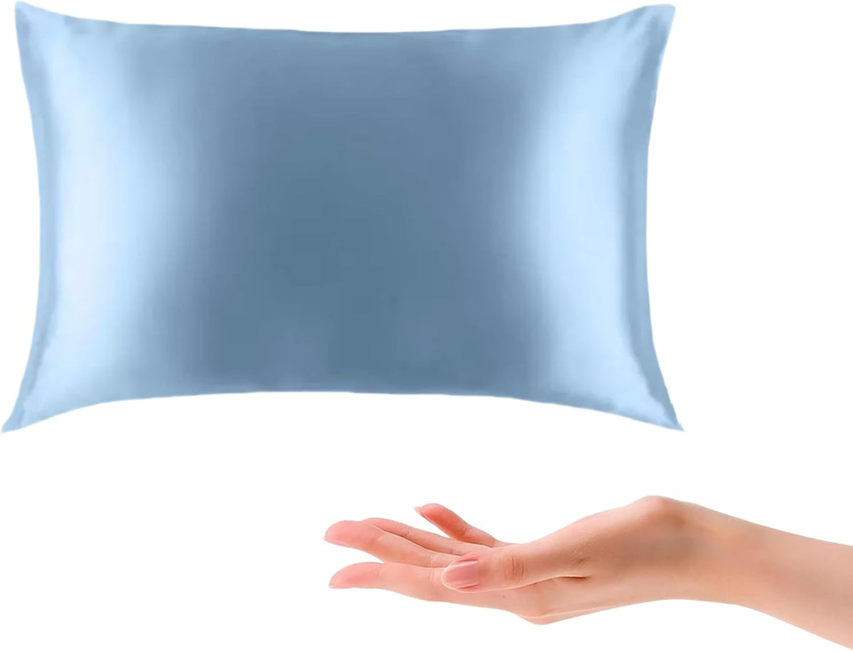 Organic Silk Baby Pillowcase with Zipper, Small 10"x13" Pillow Cover for Boys & Girls, Ideal for