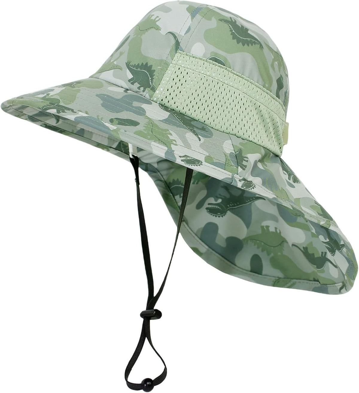 CHUNG Baby Sun Protection Hat Summer Toddler Adjustable UPF 50+ Wide Brim Neck Flap Beach Caps Boys