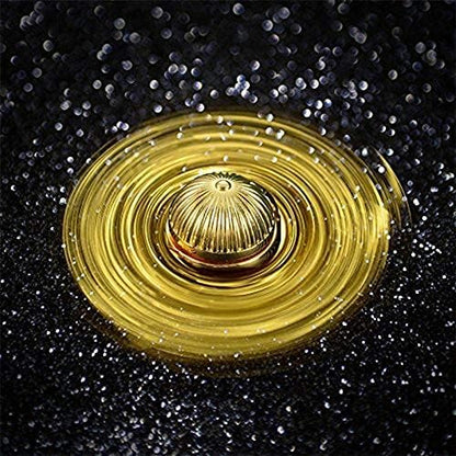 Golden Sphere Fidget Spinner Toy for Kids Adults, Gold Orb Metal Fingertip Hand Finger Spinner