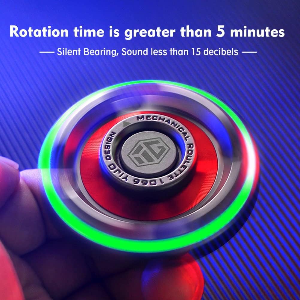 Fidget Spinners for Adults and Kids, Stress Anxiety ADHD Relief Figets Toy, Metal Finger Hand