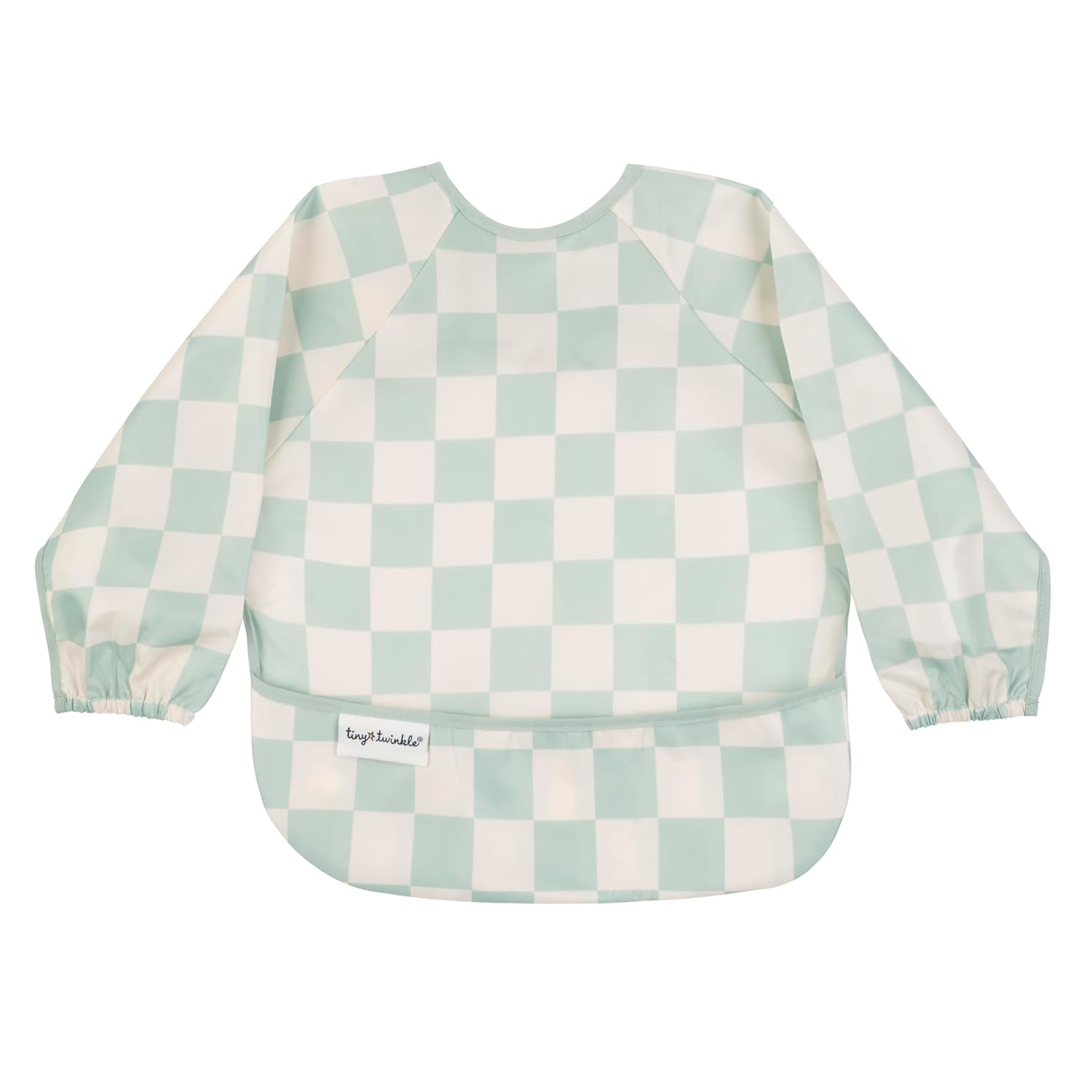 Tiny Twinkle Mess Proof Baby Bib,Waterproof Smock Baby Bib for Eating,Machine Washable Long Sleeve