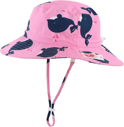 Home Prefer UPF50+ Wide Brim Sun Hat Boys Girls Sun Protection Hat Zoo Beach Swim Safari Bucket Hat
