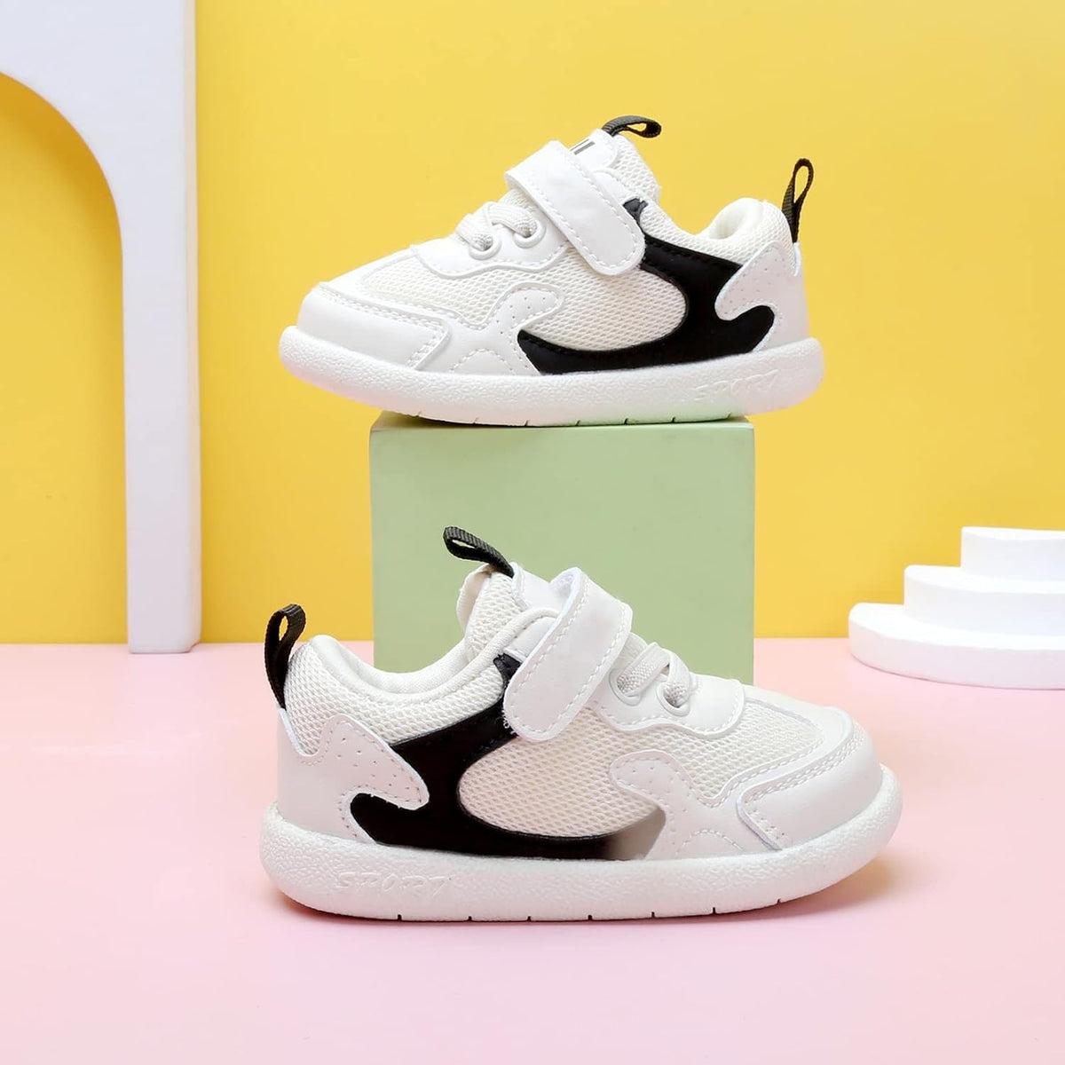 Baby Boy Girl Shoes Infant Non Slip Sneakers Breathable Lightweight Toddler First Walking Shoes 6