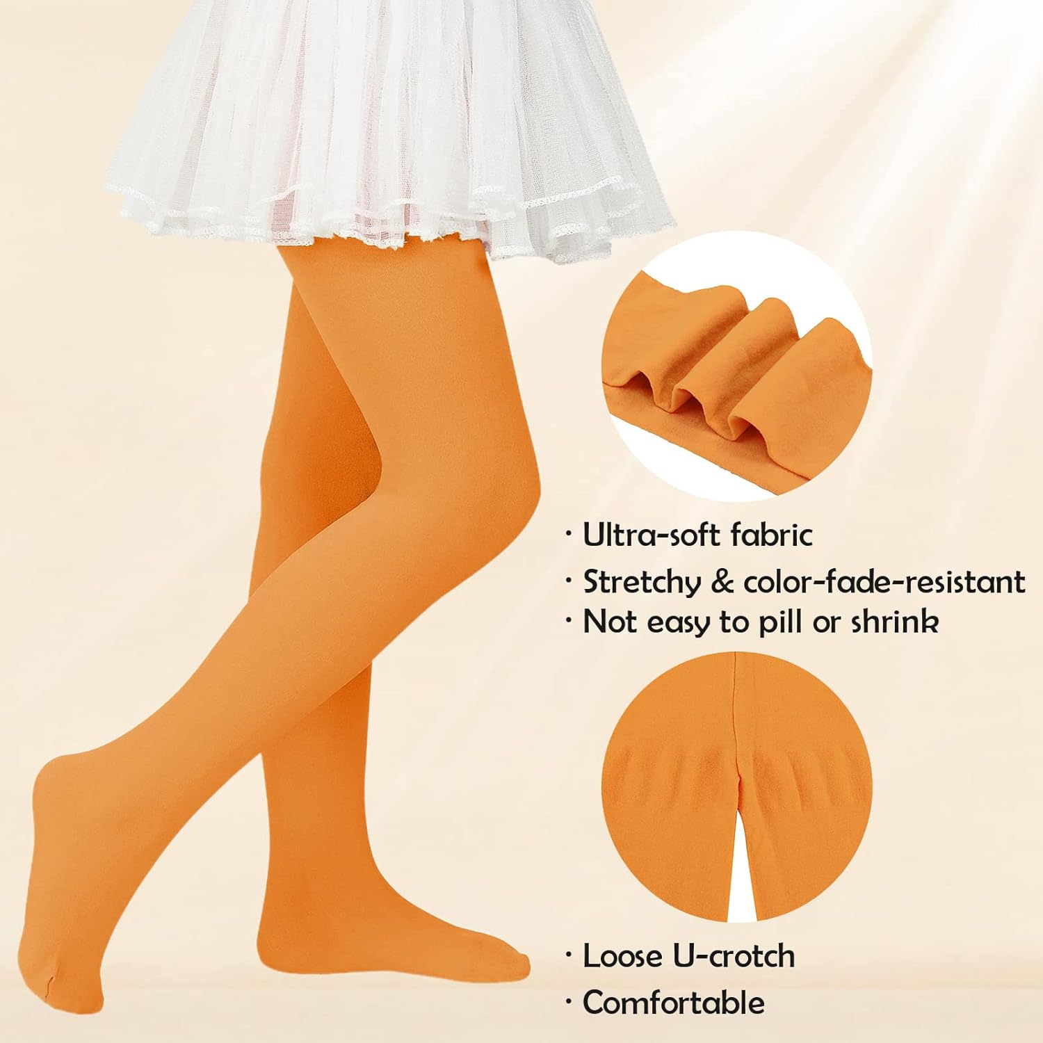 Girls Ballet Dance Tights for Toddler Baby Soft Athletic Leggings Infant Elastic Dance Tights for