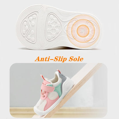 Baby Boy Girl Shoes Infant Non Slip Sneakers Breathable Lightweight Toddler First Walking Shoes 6
