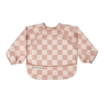 Tiny Twinkle Mess Proof Baby Bib,Waterproof Smock Baby Bib for Eating,Machine Washable Long Sleeve