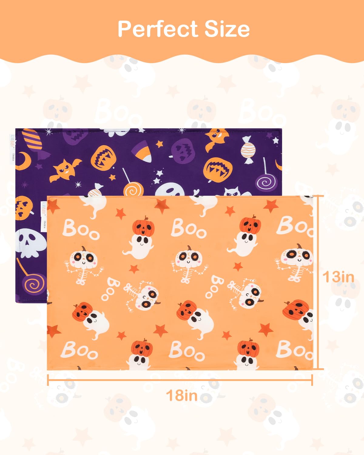 ALVABABY Toddler Pillowcases Stretchy Soft Kids Pillow Cover 2 Pack Fit 13"x 18" or 12"x16"