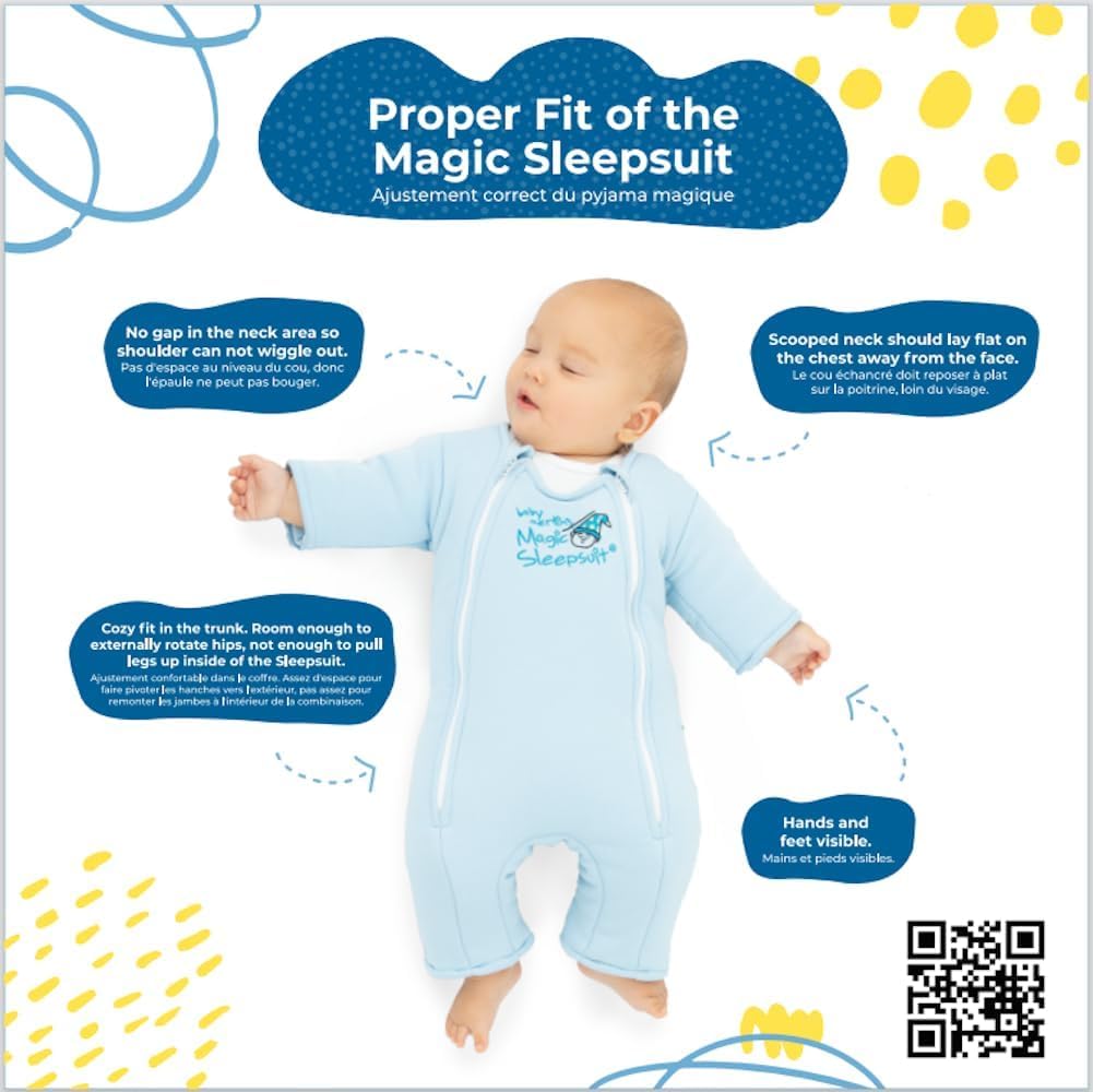Magic Sleepsuit Baby Merlin's Bamboo/Cotton Baby Swaddle Transition Product - Soft and Cozy Design