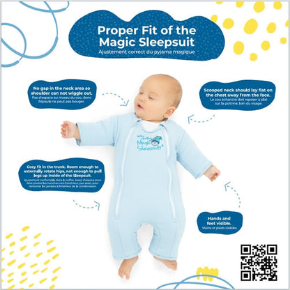 Magic Sleepsuit Baby Merlin's Bamboo/Cotton Baby Swaddle Transition Product - Soft and Cozy Design